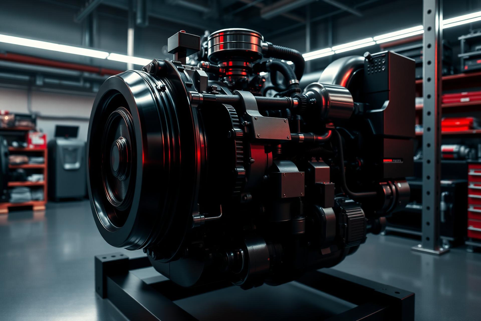 Motor industrial moderno